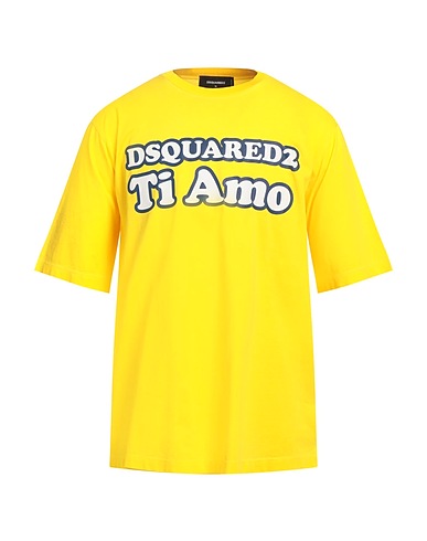 DSQUARED2 T-shirt Yellow 100% Cotton