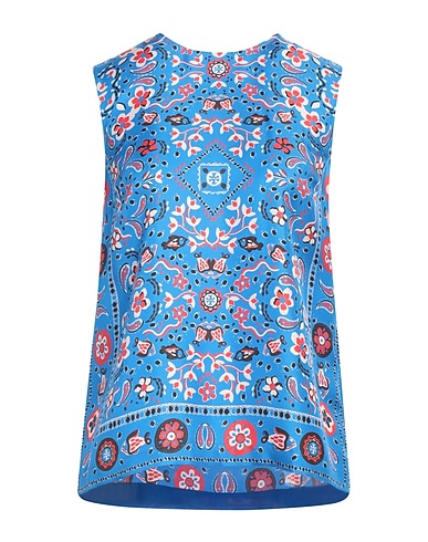 TORY BURCH Top AZZURRO 100% Silk