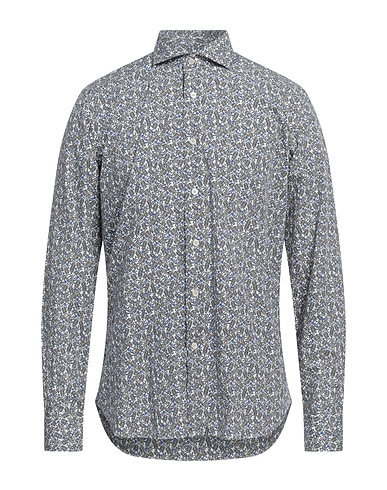 ALESSANDRO GHERARDI Patterned shirt Khaki 100% Cotton