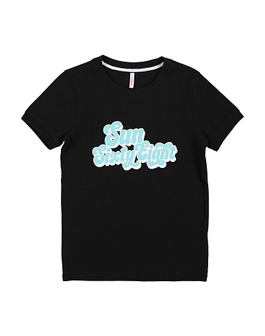 SUN 68 T-shirt Black 100% Cotton