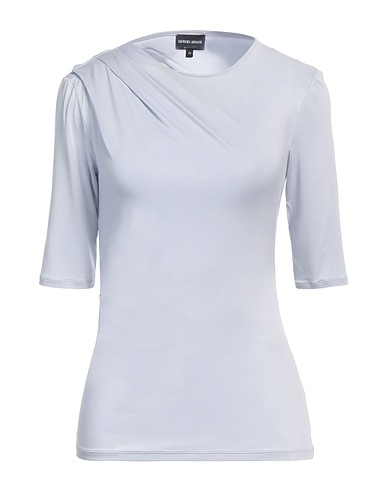 GIORGIO ARMANI T-shirt Light blue 92% Cupro, 8% Elastane