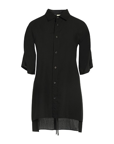 YOHJI YAMAMOTO Solid colour shirts & blouses Black 100% Cellulose