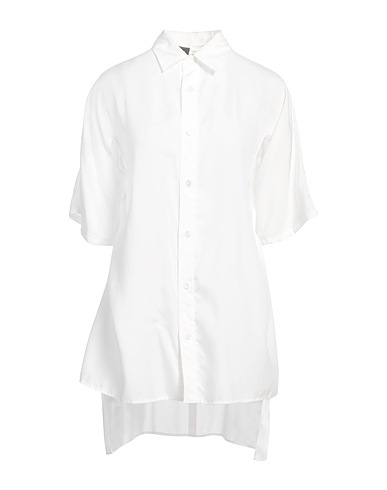 YOHJI YAMAMOTO Solid colour shirts & blouses White 100% Cellulose