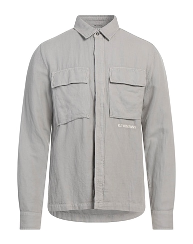 C.P. COMPANY Chemise de couleur unie 51% Coton, 49% Lin