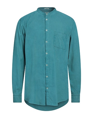 TINTORIA MATTEI 954 Solid color shirt Green 100% Cotton