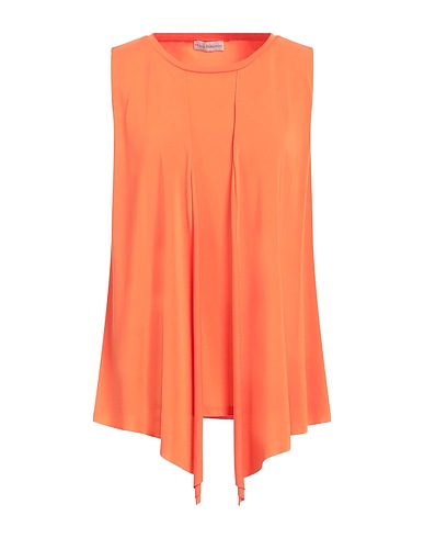MARIA BELLENTANI Top Orange 79% Acetate, 16% Polyamide, 5% Elastane