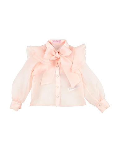 MISS BLUMARINE Solid colour shirts & blouses 100% Polyester, Elastane