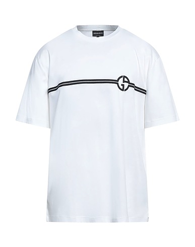 GIORGIO ARMANI T-shirts BIANCO 100% Cotone