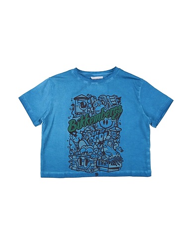 BIKKEMBERGS T-shirt Azure 95% Cotton, 5% Lycra®