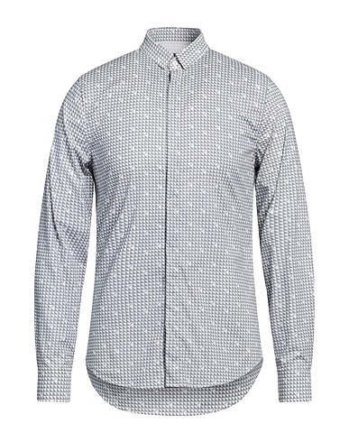 ARMANI EXCHANGE Patterned shirt Grey 97% Cotton, 3% Elastane