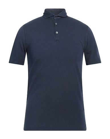 FEDELI Polo shirt Navy 100% Cotton