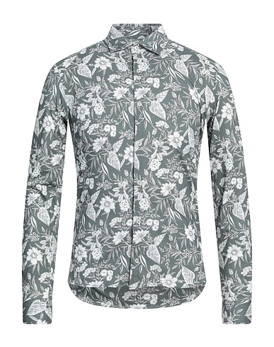 ROSSOPURO Patterned shirt Lead 100% Cotton