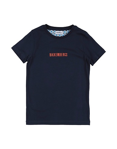 BIKKEMBERGS T-shirt Midnight blue 100% Cotton