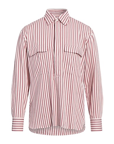 PT Torino Striped shirt Light pink 89% Viscose, 11% Polyamide