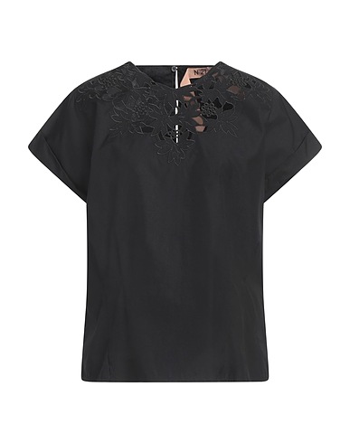 N°21 Top Black 100% Cotton, Polyester