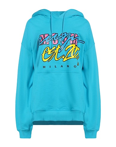 MSGM Sweat-shirt Bleu d'azur 100% Coton