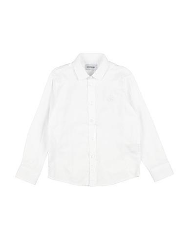BIKKEMBERGS Camicia tinta unita Bianco 100% Cotone