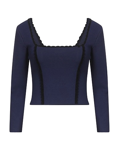 SANDRO Top Navy blue 55% Viscose, 43% Polyamide, 2% Elastane