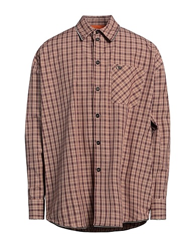 OFF-WHITE™ Kariertes Hemd Beige 100% Baumwolle