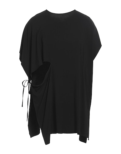 Y'S YOHJI YAMAMOTO Solid color shirt Black 67% Rayon, 33% Cupro