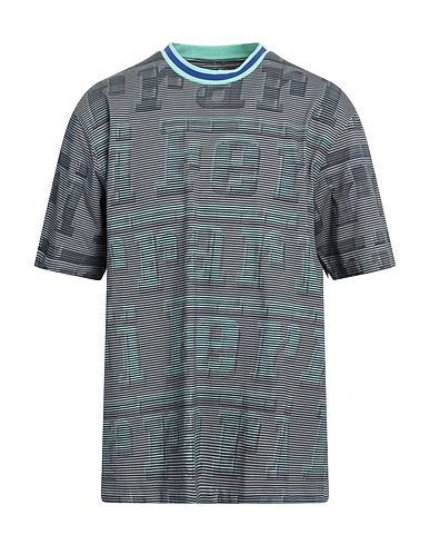 FERRARI T-shirt Grey 100% Cotton, Polyester, Elastane