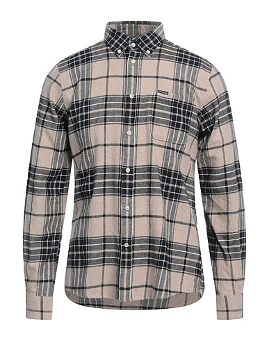 BARBOUR Checked shirt Beige 100% Cotton