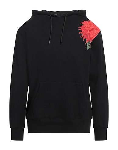 YOHJI YAMAMOTO POUR HOMME Hooded sweatshirt X NEW ERA Black 100% Cotton, Polyurethane