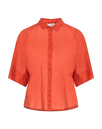 NIŪ Solid color shirts & blouses Rust 100% Cotton