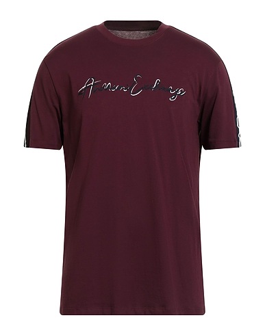 ARMANI EXCHANGE T-shirt Burgundy 100% Cotton