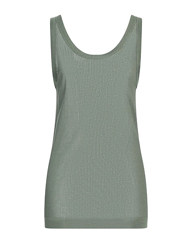 LEMAIRE Vest Military green 88% Viscose, 12% Silk