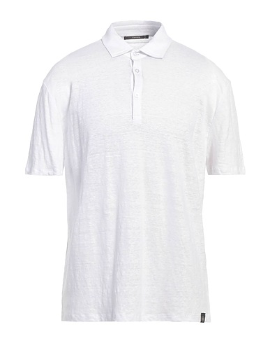 KANGRA Polo shirt White 100% Linen