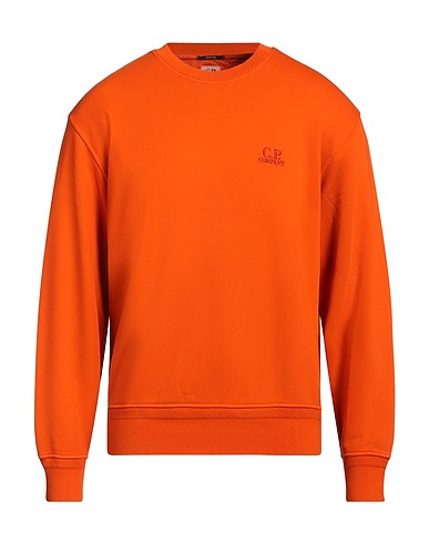 C.P. COMPANY Felpa Arancione 100% Cotone
