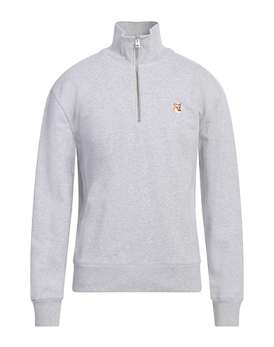 MAISON KITSUNÉ Sweatshirt Light grey 100% Cotton