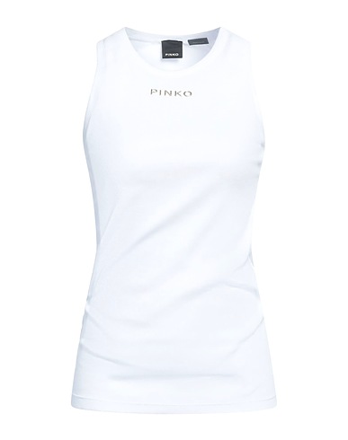 PINKO Débardeur DENIM Blanc 95% Coton, 5% Élasthanne