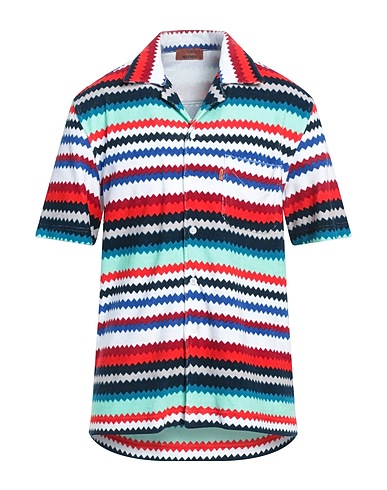 MISSONI Patterned shirt Red 80% Cotton, 20% Polyamide