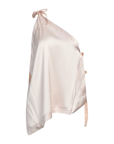 ALYSI Top asymétrique Beige 71% Acétate, 29% Viscose