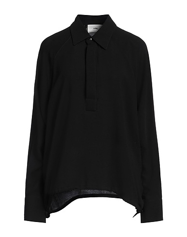 AMI ALEXANDRE MATTIUSSI Top Black 50% Virgin Wool, 50% Viscose
