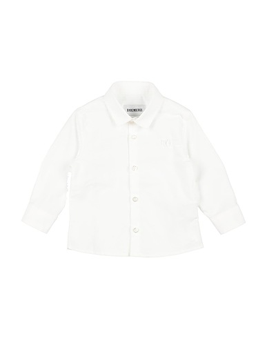 BIKKEMBERGS Solid colour shirt White 100% Cotton