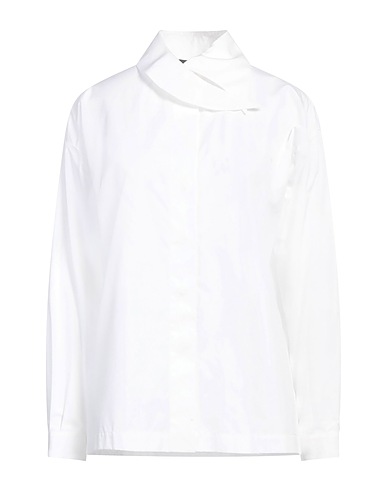 GIORGIO ARMANI Solid colour shirts & blouses White 100% Cotton