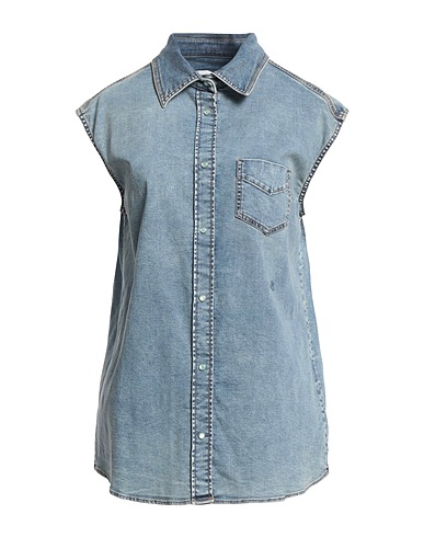 JACOB COHЁN Denim shirt Blue 98% Cotton, 2% Elastane