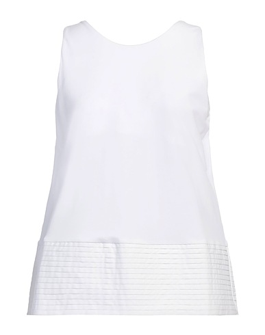 ALPHA STUDIO Top Bianco 95% Cotone, 5% Elastan