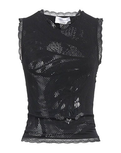 BLUMARINE Top Black 83% Polyamide, 17% Elastane