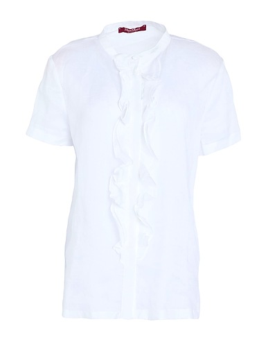 MAX MARA STUDIO Hemden und Blusen einfarbig Elfenbein 100% Ramie
