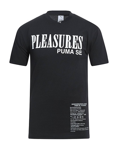 PUMA x PLEASURES T-shirt Nero 100% Cotone, Poliestere