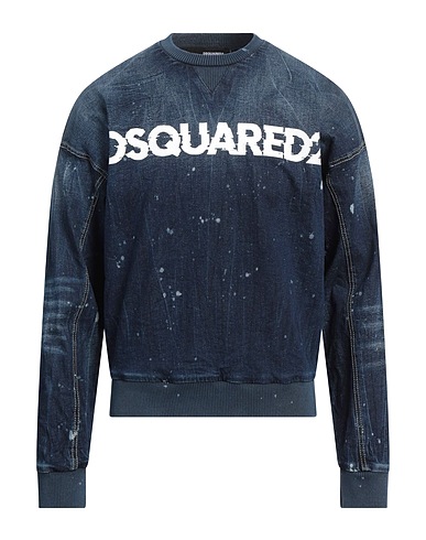 DSQUARED2 Sweatshirt Blue 98% Cotton, 2% Elastane