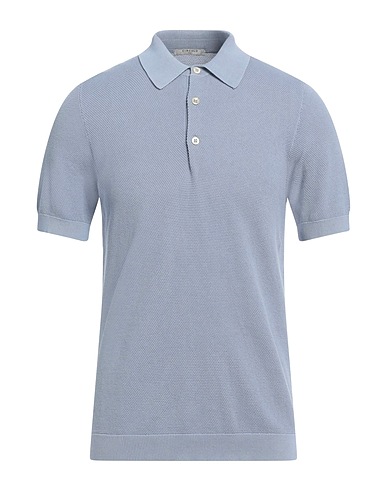CIRCOLO 1901 Polo shirt Slate blue 100% Cotton
