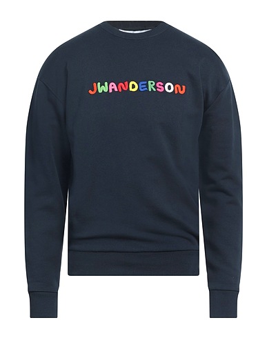 JW ANDERSON Felpa Blu notte 100% Cotone, Elastan