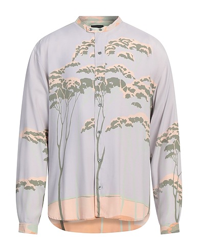 GIORGIO ARMANI Hemd mit Muster Hellgrau 100% Viskose