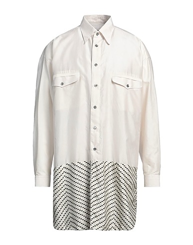 GIORGIO ARMANI Hemd mit Muster Beige 85% Baumwolle, 15% Seide