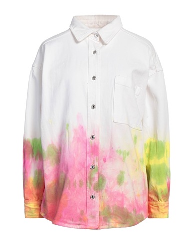 MSGM Patterned shirts & blouses Cream 100% Cotton